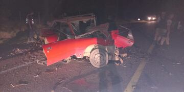 Tres muertos en un choque frontal en San Rafael. Gentileza