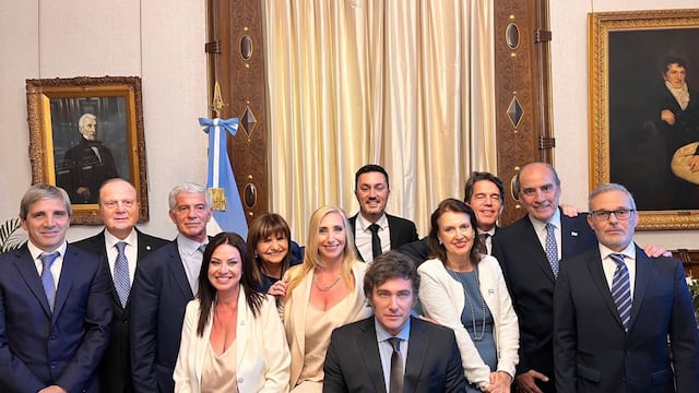 El equipo de ministros de Javier Milei.