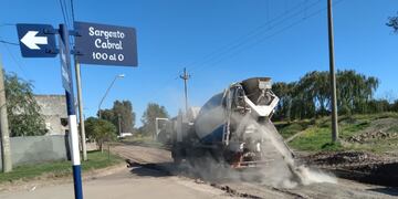 Comenzaron las obras de pavimentación en calle Alem