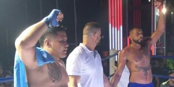 Iguazuences marcaron presencia en un evento de Box en Foz do Iguazú
