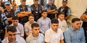 Los rugbiers condenados por el asesinato de Fernando Báez Sosa.