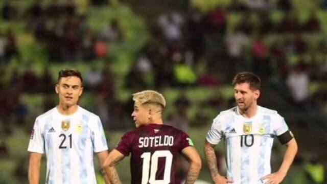 Contra Venezuela, el cordobés Paulo Dybala volvió a la vestir la Albiceleste.