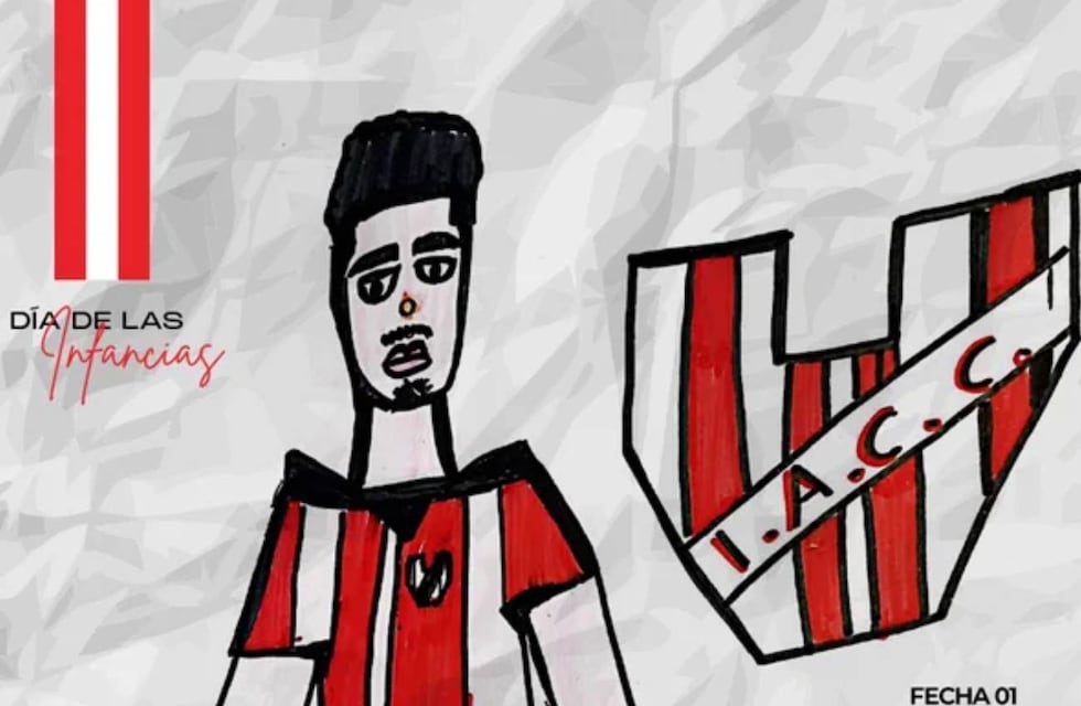Una ternura: Instituto homenajeó a las infancias presentando la formación del equipo con dibujos