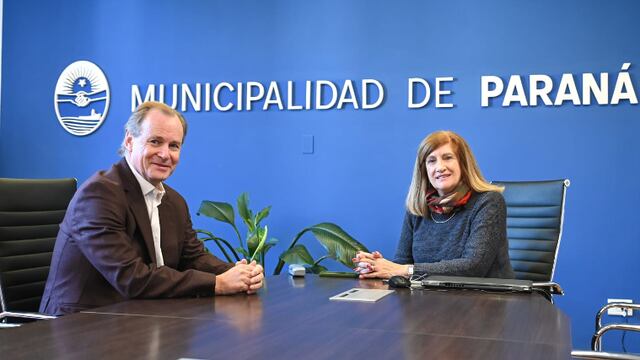 Rosario Romero recibió al ex gobernador y actual diputado Gustavo Bordet.