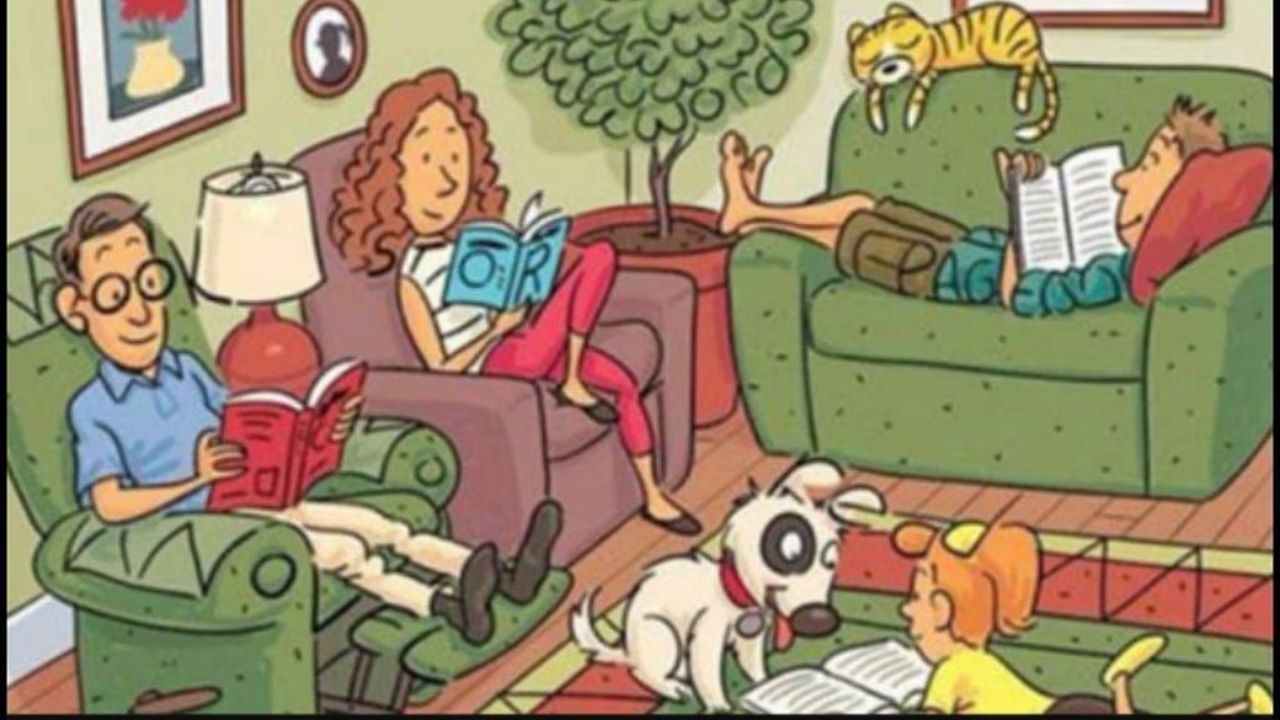 Reto visual: en esta escena familiar se esconden 6 palabras en inglés: ¿las pueden encontrar en 10 segundos?