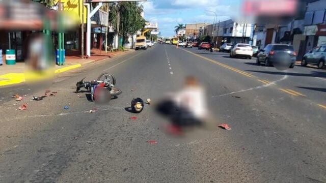 Siniestro vial en avenida Uruguay dejó a una persona lesionada.