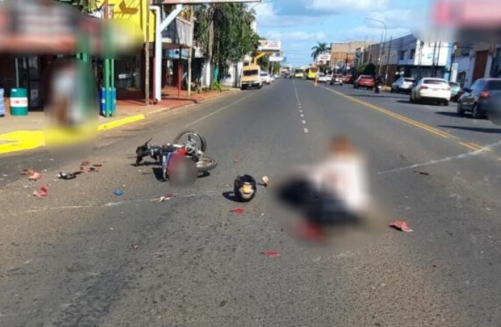 Siniestro vial en avenida Uruguay dejó a una persona lesionada