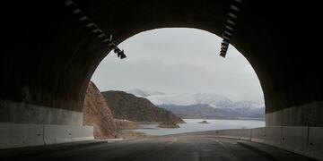 Agua nieve, vientos fuertes y bajas temperaturas en Potrerillo, Luján de Cuyo
Foto: Orlando Pelichotti