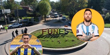 Las casas de Messi y Di María en Funes