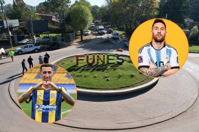 Las casas de Messi y Di María en Funes