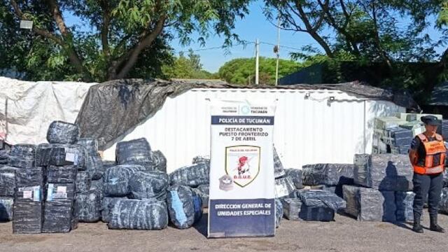 El millonario botín fue descubierto durante un operativo de rutina.