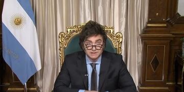 Javier Milei dijo que el Gobierno “no cedió en nada” sobre la “ley ómnibus”, solo “hay mejoras”. Foto: Captura de video