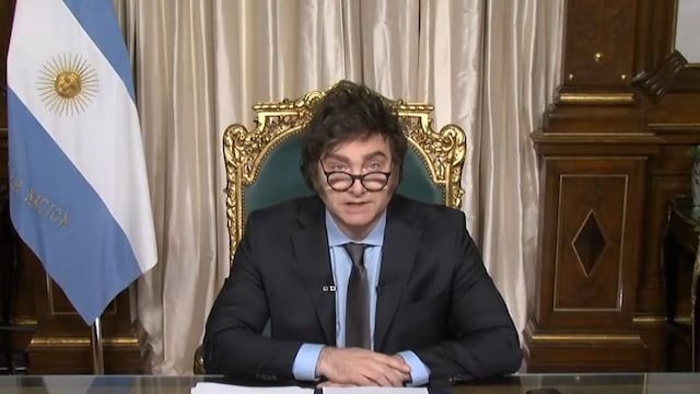 Javier Milei decidió enviar al Congreso el DNU pese al fallo de la Justicia que suspendió la reforma laboral. Foto: Captura de video