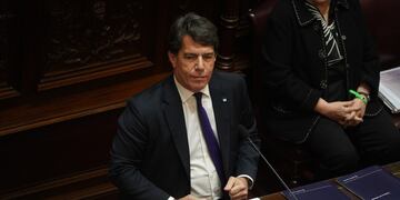 Nicolás Posse en su primer informe de gestión como jefe de Gabinete (Clarín)