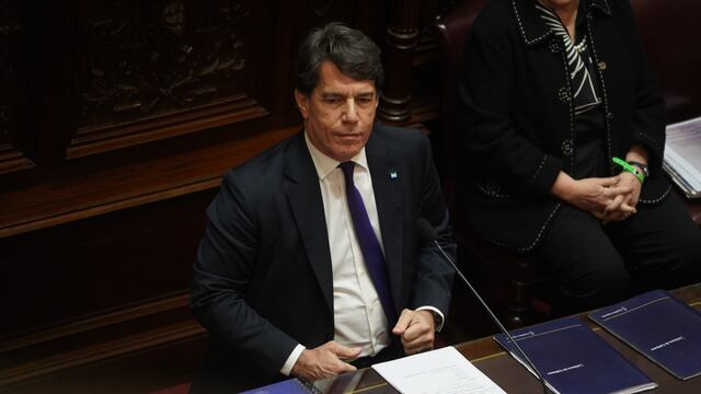 Nicolás Posse en su primer informe de gestión como jefe de Gabinete (Clarín)