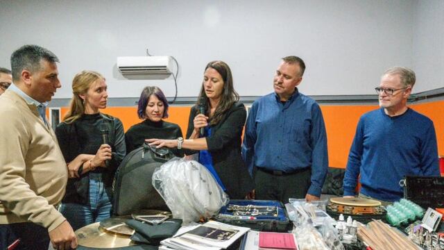 Arroyito recibió 10 millones de pesos en instrumentos musicales de la Universidad del Norte de Florida