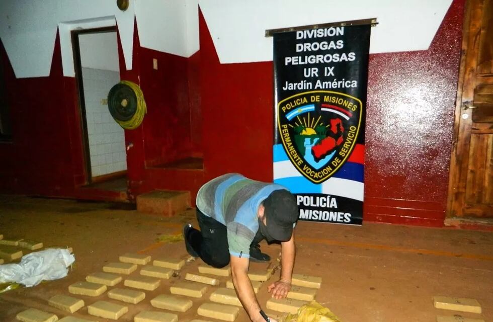 Hallan más de 500 kilos de marihuana en Jardín América