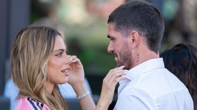 Tini Stoessel acompañó a Rodrigo De Paul y sus hijos en la presentación del Inter Miami: del romántico gesto a los abrazos