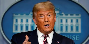 El presidente saliente de Estados Unidos, Donald Trump. (AP)