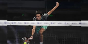 Valentino Libaak, uno de los puntanos que debutó con victoria en el Mendoza Premier Padel.