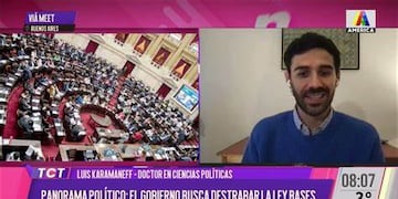 El doctor Luis Karamaneff explica la actualidad poliítica del país.