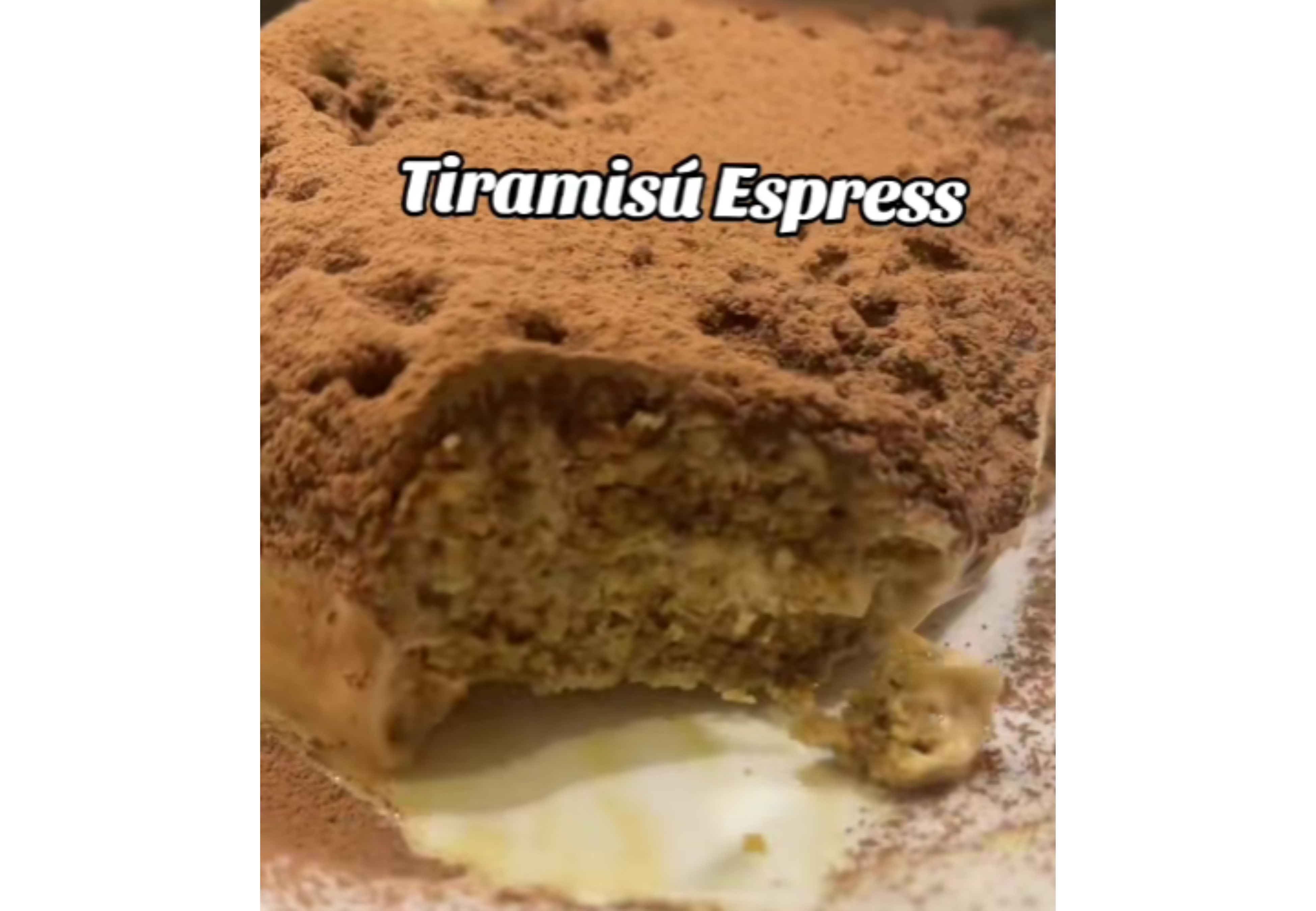 Así queda el tiramisú con esta receta.