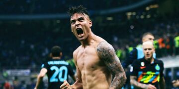 Lautaro Martínez anotó un doblete en la victoria del Inter sobre el Empoli por 4 a 2.