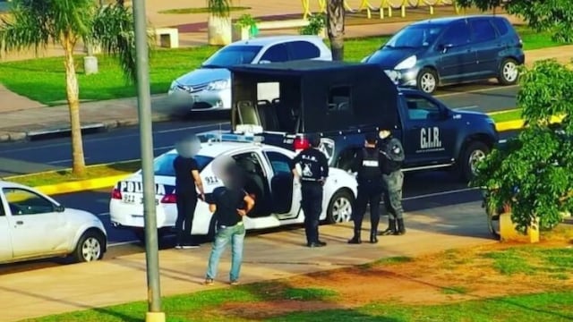 Quedaron grabados cuando generaban disturbios y fueron detenidos.