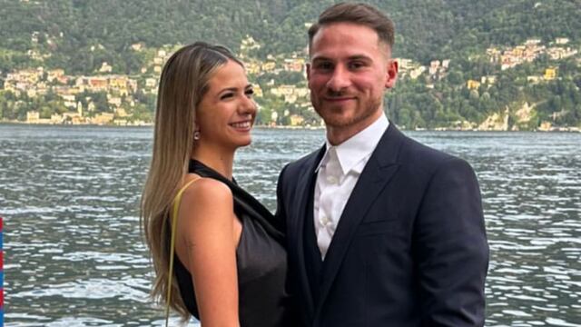 Alexis Mac Allister y Ailén Cova.