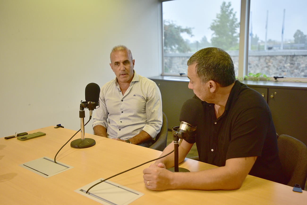 Pódcast de Talleres. Invitado el exjugador Daniel Kesman.
Foto: Pedro Castillo / La Voz