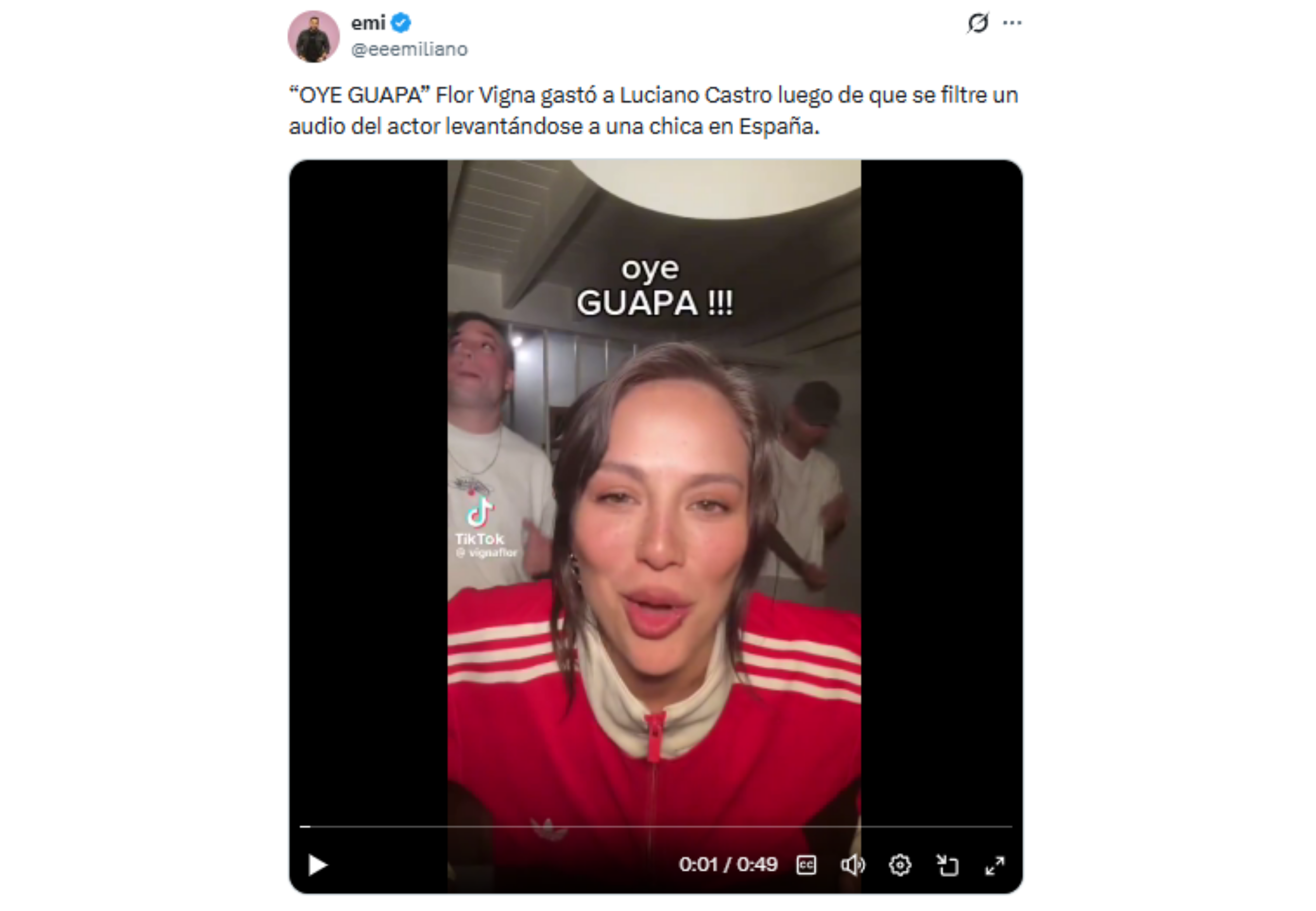 El video se viralizó en las redes sociales.
