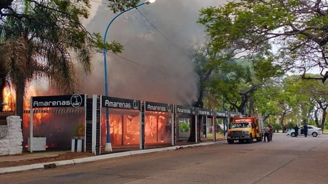 Incendio en Concordia.