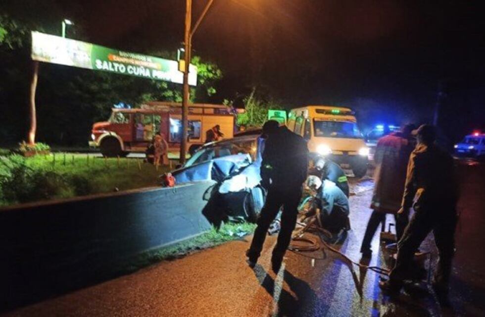 Bonaerenses despistaron sobre la ruta provincial 223 en Ruiz de Montoya