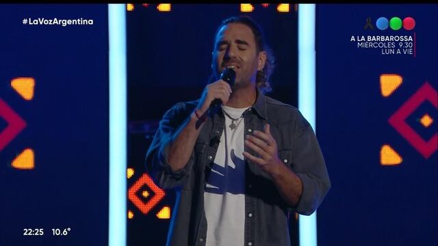 Lucho Aberastain, folkorista guaymallino, pasó las audiciones a ciegas de La Voz Argentina.