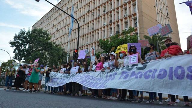 La movilización de mujeres en la capital chaqueña fue masiva.