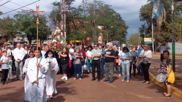 Hoy inició la Fiesta Patronal de la Virgen del Carmen, protectora de Puerto Iguazú