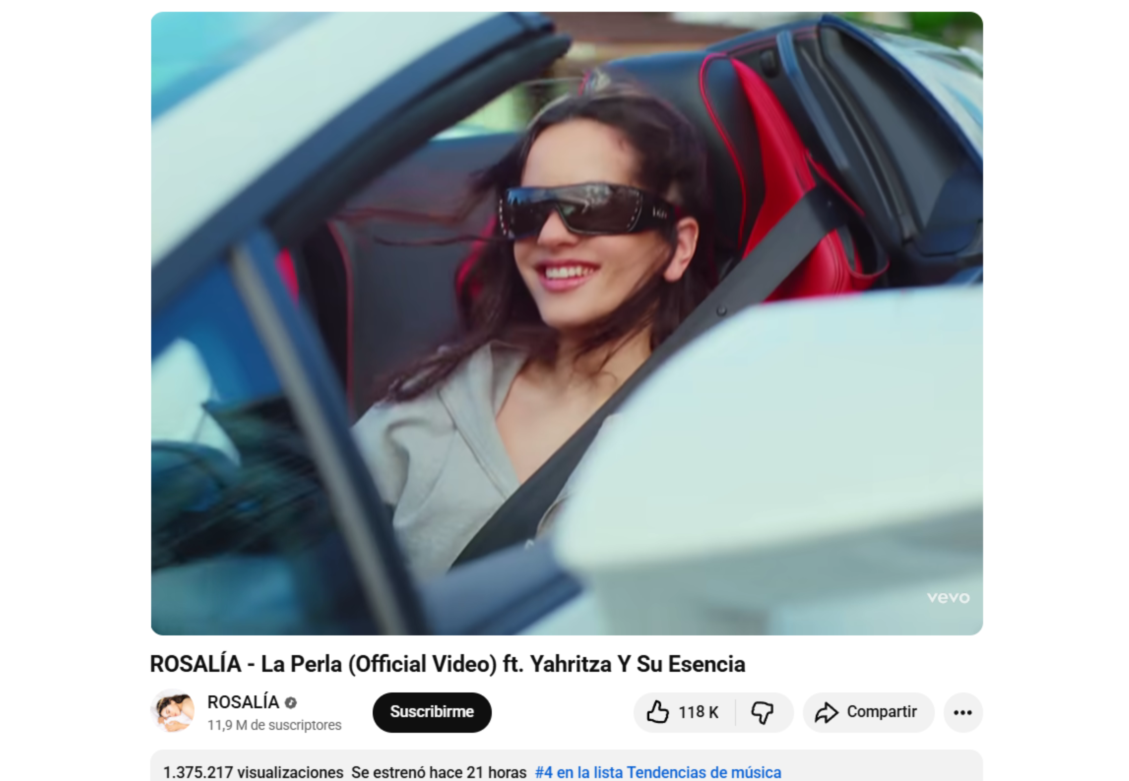 El video se estrenó este lunes 15 de diciembre.