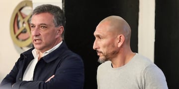 El presidente rojinegro Ignacio Astore presentó al cordobés en junio.