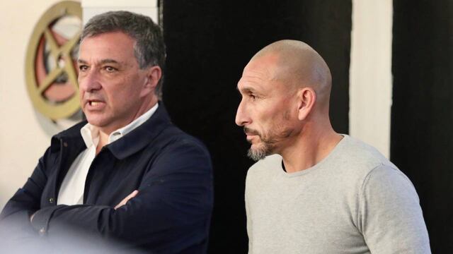 El presidente rojinegro Ignacio Astore presentó al cordobés en junio.