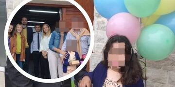 Disfrazado y con globos, un juez comunicó a una niña que había sido adoptada.
