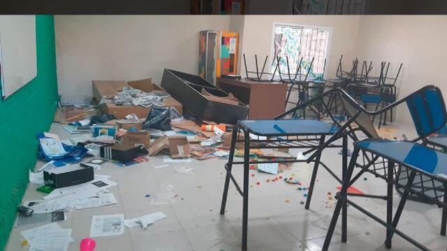 Robo y destrozos en Estación Frontera