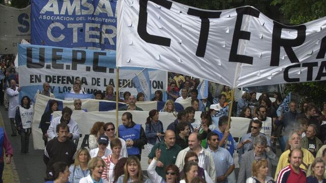 CTERA realiza un paro docente nacional este jueves. Foto: DyN / Archivo