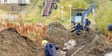 Ushuaia: realizan obras pluviales en el barrio Mirador del Fernández