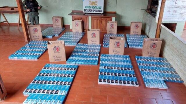 Gendarmería secuestró cigarrillos de contrabando en Puerto Piray.