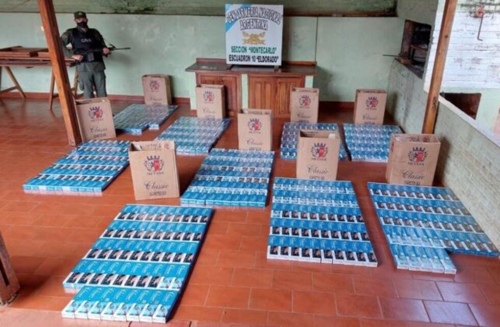 Gendarmería secuestró cigarrillos de contrabando en Puerto Piray