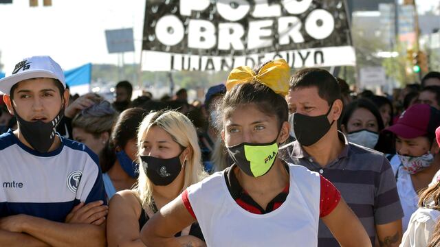 La Ciudad aancionó al Polo Obrero por cortes de calles en el microcentro durante una protesta realizada este miércoles. Orlando Pelichotti/ Los Andes