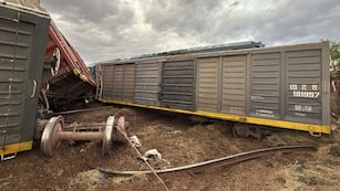 Un tren chocó un camión con semirremolque en Córdoba.
