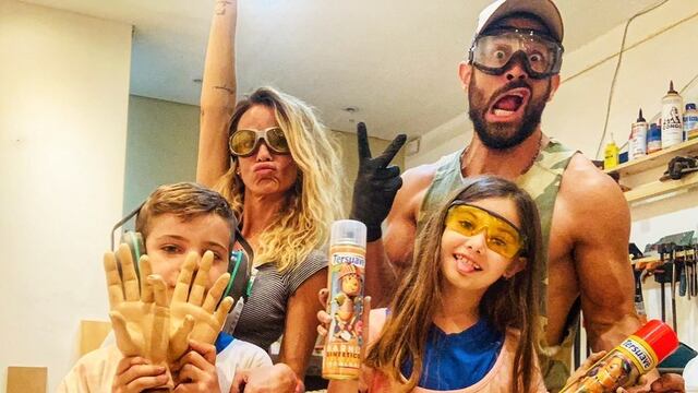 El "Tucu" López tiene una excelente relación con los hijos de Sabrina Rojas, su pareja.