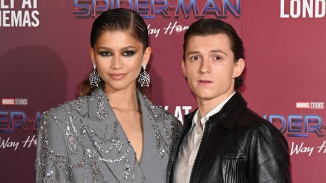 Zendaya junto a Tom Holland, su actual pareja.