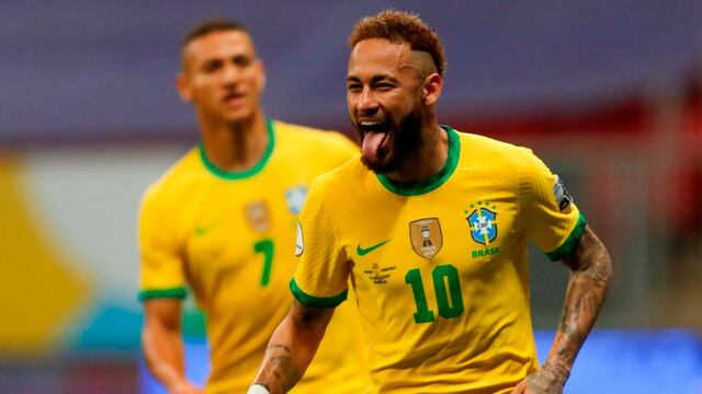 Neymar Jr. con la camiseta de Brasil (Archivo)